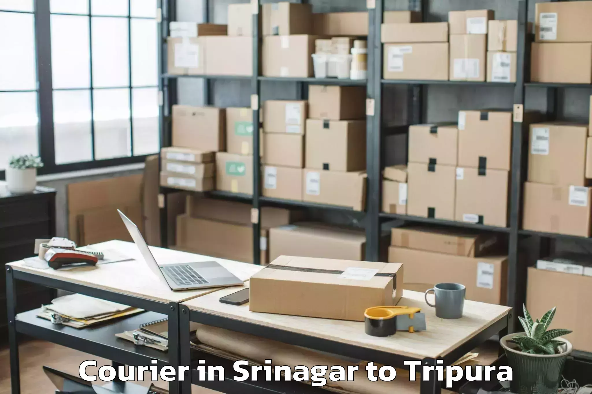 Reliable Srinagar to Icfai University Tripura Agart Courier